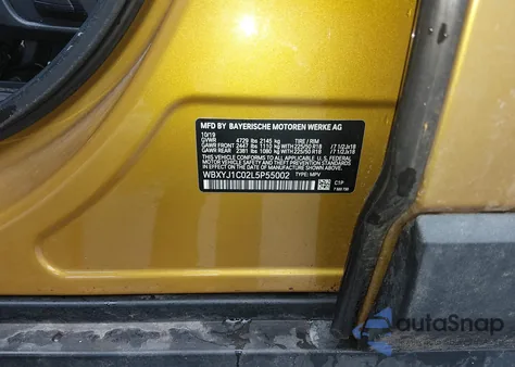 2020 BMW X2 xDrive28I from USA, damaged, VIN WBXYJ1C02L5P55002